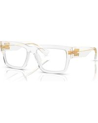 Miu Miu - 54Mm Rectangle Optical Glasses - Lyst