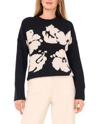 Vince Camuto - Floral Jacquard Sweater - Lyst