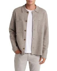 NN07 - Jonas Boiled Wool Shirt Jacket - Lyst