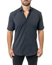 Maceoo - Galileo Stretchcore Short Sleeve Performance Button-Up Shirt - Lyst