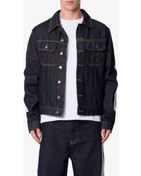 MNML - Raw Skeletion Denim Trucker Jacket - Lyst