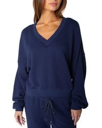 Roxy - Dream Thing V-Neck Sweatshirt - Lyst