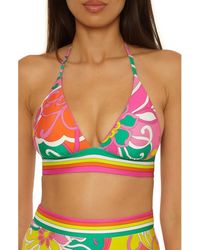 Trina Turk - Elara Banded Reversible Bikini Top - Lyst