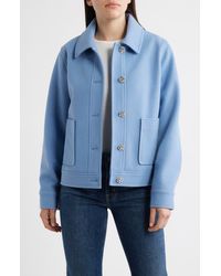 Cece - Jewel Button Flannel Jacket - Lyst