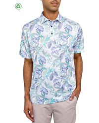 Con.struct - Regular Fit Sketch Leaves Print Recycled Performance Golf Polo - Lyst
