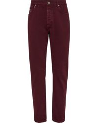 Brunello Cucinelli - Leisure Fit Five-Pocket Trousers - Lyst
