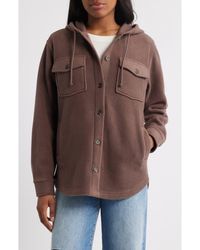 Thread & Supply - Hooded Fleece Shacket - Lyst