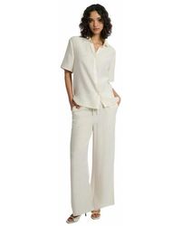 Onia - Crinkle Wide Leg Drawstring Pant - Lyst