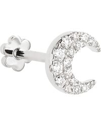 Maria Tash - Diamond Moon Threaded Stud Earring - Lyst
