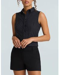 Commando - Classic Printed Sleeveless Button Down Bodysuit - Lyst