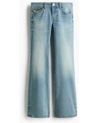 H&M - Flared Low Waist Jeans - Lyst