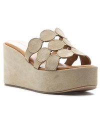 275 Central - Shammy Platform Wedge Slide Sandal - Lyst