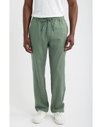Mack Weldon - Straight Leg Linen Blend Drawstring Pants - Lyst