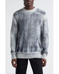 Givenchy - 4g Jacquard Overdye Wool Crewneck Sweater - Lyst