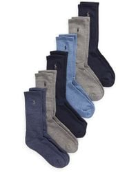 Polo Ralph Lauren - Assorted 6-pack Crew Socks - Lyst