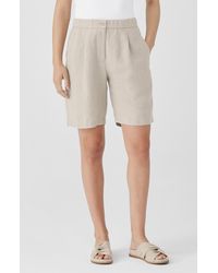 Eileen Fisher - Organic Linen Shorts - Lyst