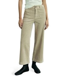 Mango - Catherin High Waist Wide Leg Culotte Corduroy Jeans - Lyst