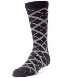 Memoi - Diamond Interlock Crew Socks - Lyst