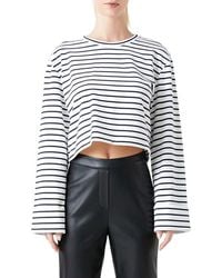 Grey Lab - Stripe Crop Top - Lyst