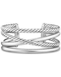 David Yurman - Bold Crossover Multi Row Cuff Bracelet - Lyst
