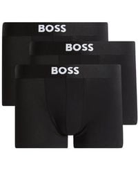 BOSS - 3-Pack One Stretch Cotton Trunks - Lyst