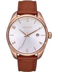 Nixon - Thalia Leather Strap Watch - Lyst