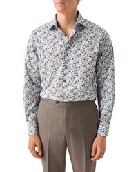 Eton - Contemporary Fit Floral Cotton Dress Shirt - Lyst
