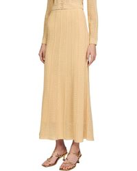 Sandro - Pointelle Knit Maxi Skirt - Lyst