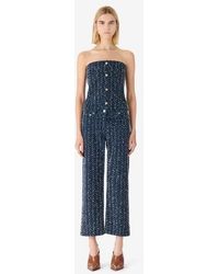 IRO - Vanny Denim Top - Lyst