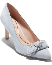 Cole Haan - Bellport Bow Pointed Toe Pump - Lyst