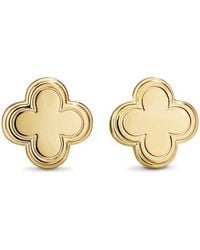 DEVATA - Clover Stud Earrings - Lyst