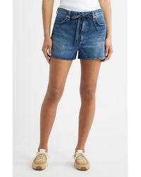 Rag & Bone - Ultra Featherweight Nolan Drawstring Denim Shorts - Lyst