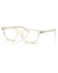 Prada - 50Mm Oval Optical Glasses - Lyst