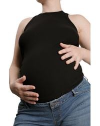 Nom Maternity - The Tank Ruched Maternity Rib Tank - Lyst