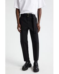 Sacai - Carhartt Wip Belted Bonded Suiting Crop Pants - Lyst