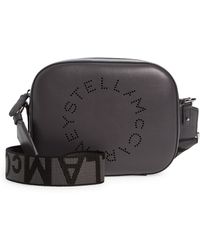 Stella McCartney - Small Perforated Logo Faux Leather Camera Bag - Lyst