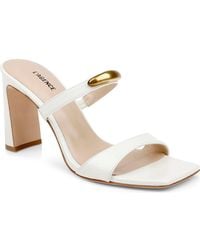 L'Agence - Catriona Block Heel Sandal - Lyst
