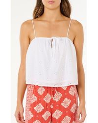 Rip Curl - Oasis Floral Broderie Crop Camisole - Lyst