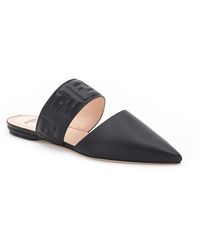 fendi logo twist mules