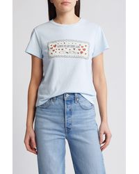 RE/DONE - Peanuts Snoopy Love Cotton Graphic T-shirt - Lyst