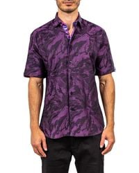 Maceoo - Galileo Ascension 0081 Contemporary Fit Short Sleeve Button-Up Shirt - Lyst