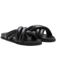 Mango - Padded Crisscross Strap Slide Sandal - Lyst