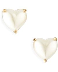 Kate Spade - My Love Cubic Zirconia Heart Stud Earrings - Lyst