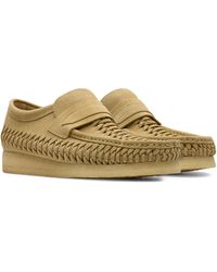 Clarks - Clarks(r) Wallabee Woven Suede Loafer - Lyst