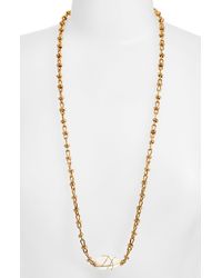 Gas Bijoux - Marre Long Crystal Chain Necklace - Lyst