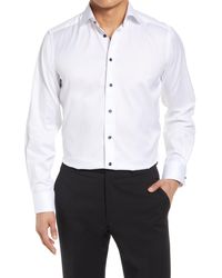 Eton - Signature Contemporary Fit Cotton Twill Dress Shirt - Lyst