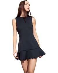 Cynthia Rowley - Sleeveless Scallop Flounce Bonded Dress - Lyst