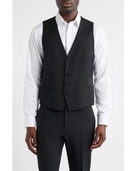 BOSS - Houston Slim Fit Virgin Wool Suit Vest - Lyst