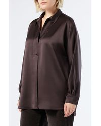 Marina Rinaldi - Euro Satin Shirt - Lyst