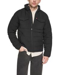 Levi's - Stand Collar Puffer Jacket - Lyst